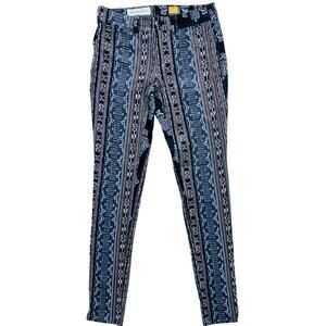 Anthropology Pilcro & The Letterpress Womens 26 Corduroy Pants Boho Aztec Stripe